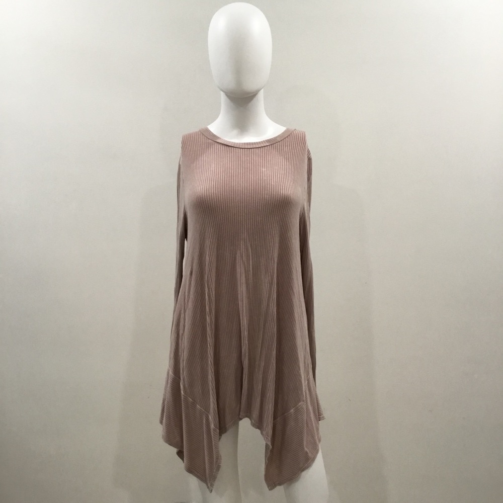 I Joah Pink Long Sleeve Blouse - Medium